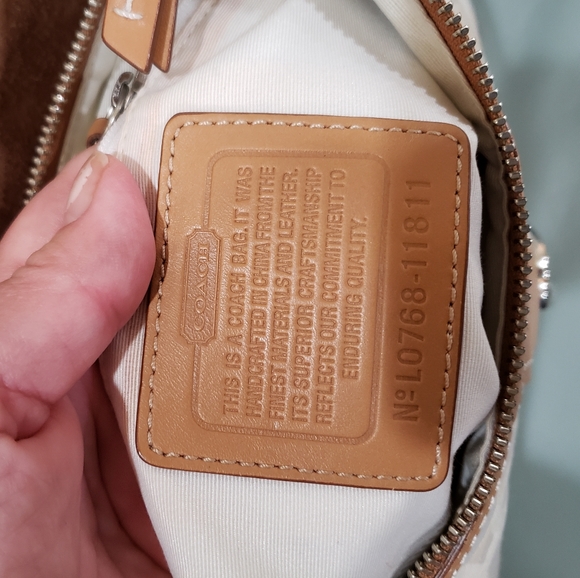 Vintage Coach signature Canvas shoulder bag - Picture 7 of 16